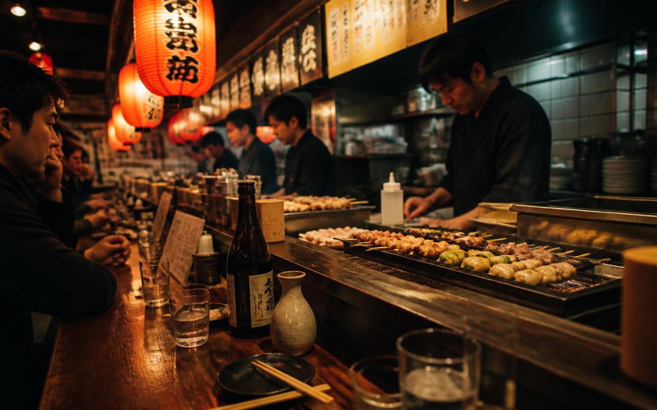 Tokyo på kvällen