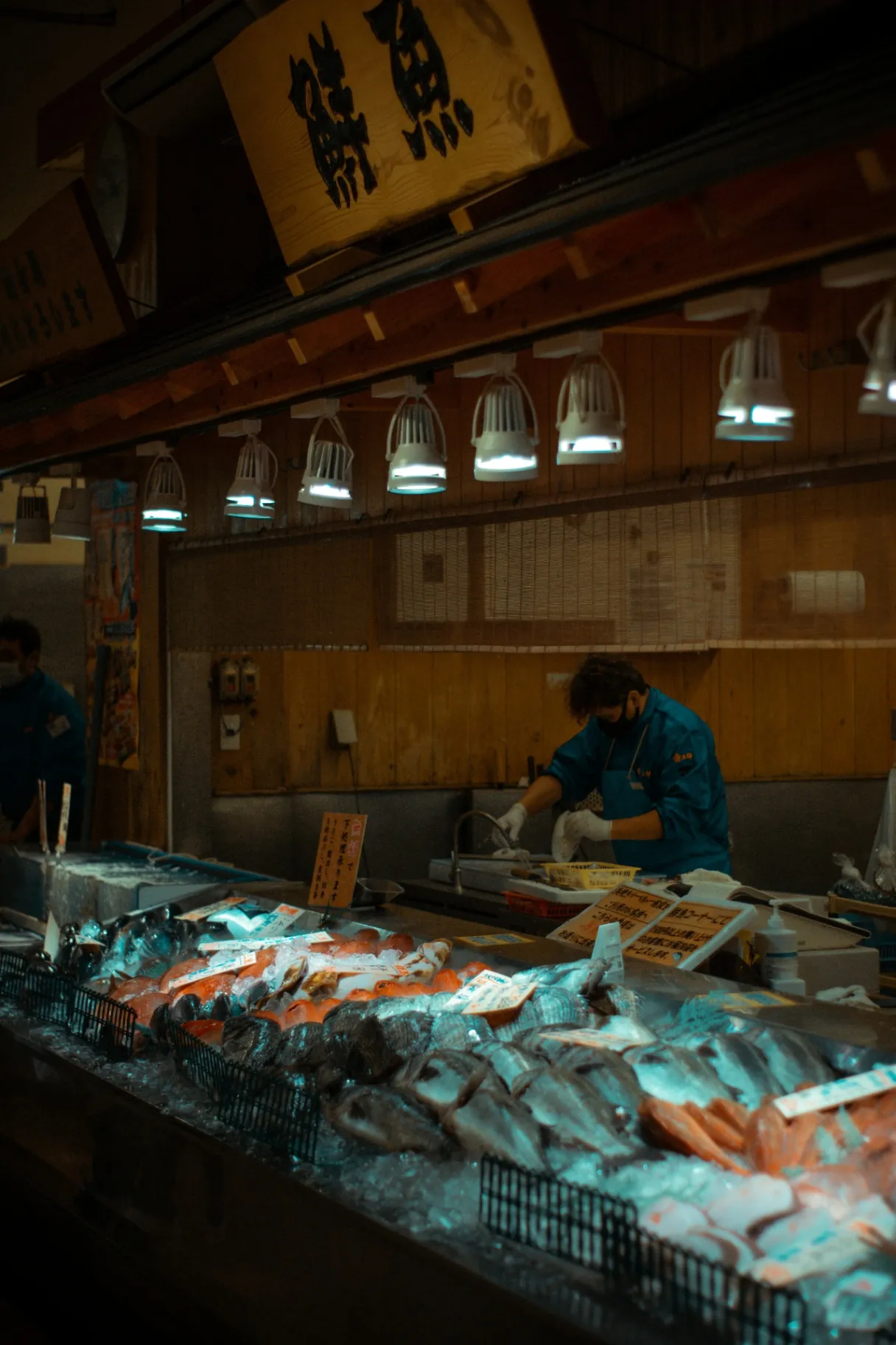 Toyosu-fiskmarknaden och Ginza